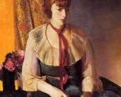 乔治 贝洛斯 : Lady in a Green Dress